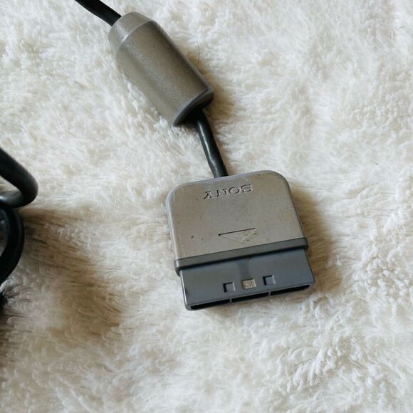 Sony PlayStation 1 PS1 Dual Shock Analog Gray Controller (SCPH-1200) - Picture 6 of 6
